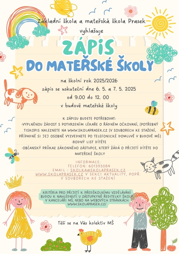 Zpis do matesk koly 2025-2026