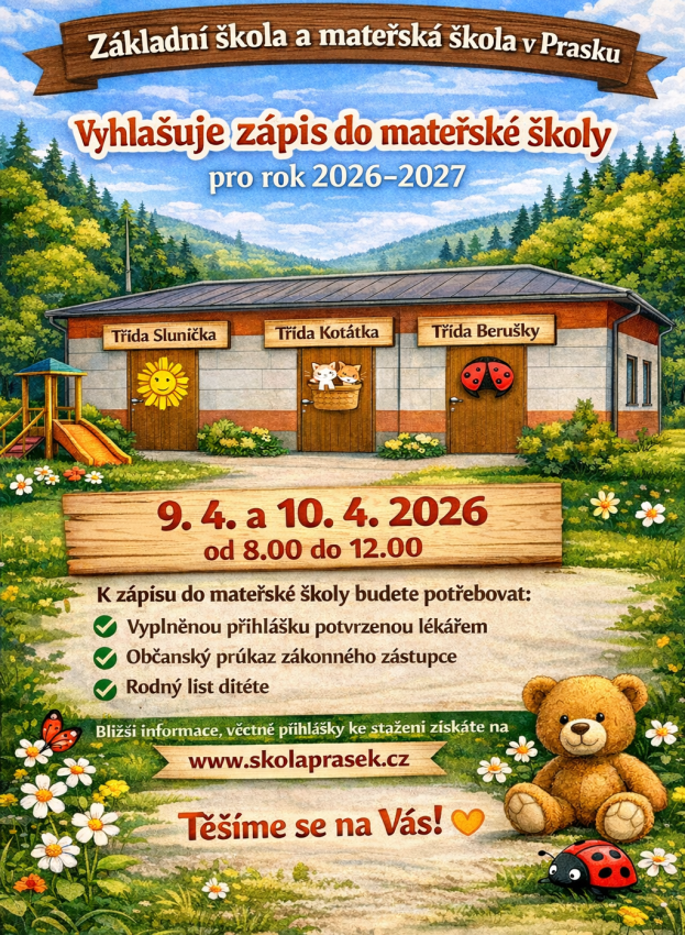 Z�pis do M� 2026/2027 + video na uv�t�n� 